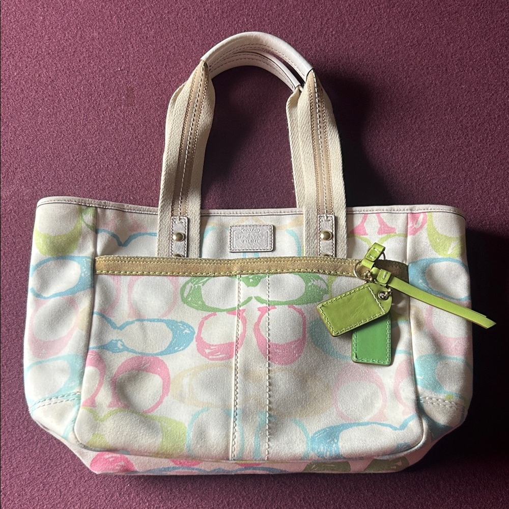Coach Pastel Patterned Purse